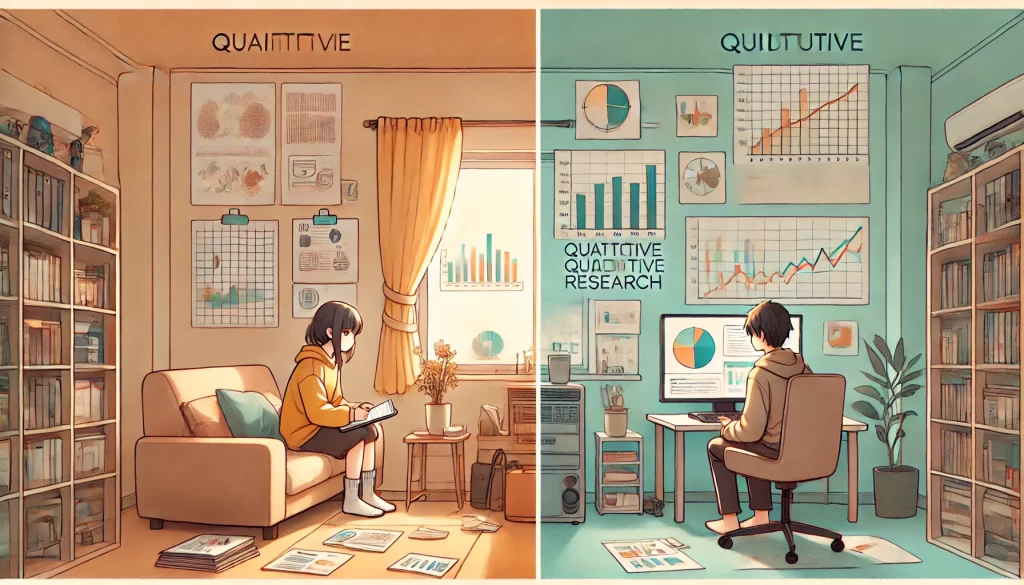 質的研究 量的研究の違い