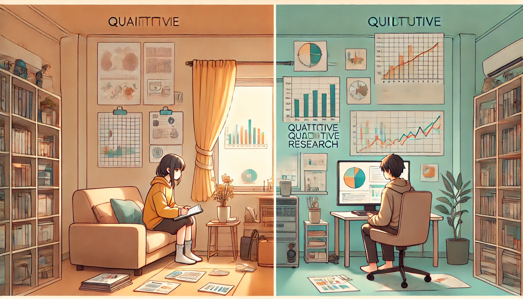 質的研究 量的研究の違い
