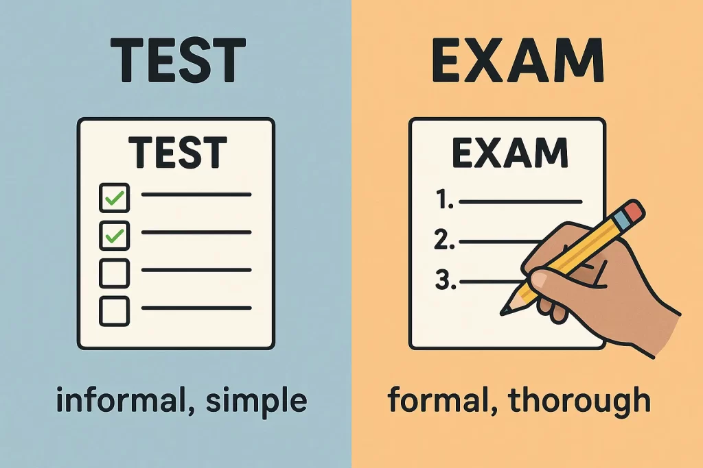 testとexamの違いとは？「試験・テスト」の英語の意味と使い方を解説